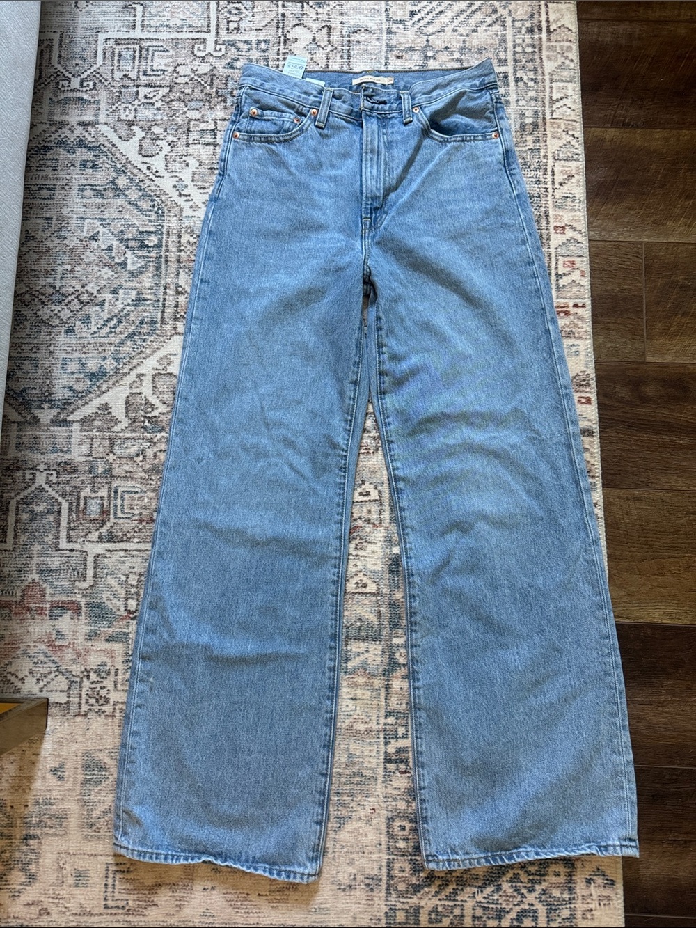Levi's Light Blue Wide Leg Jeans